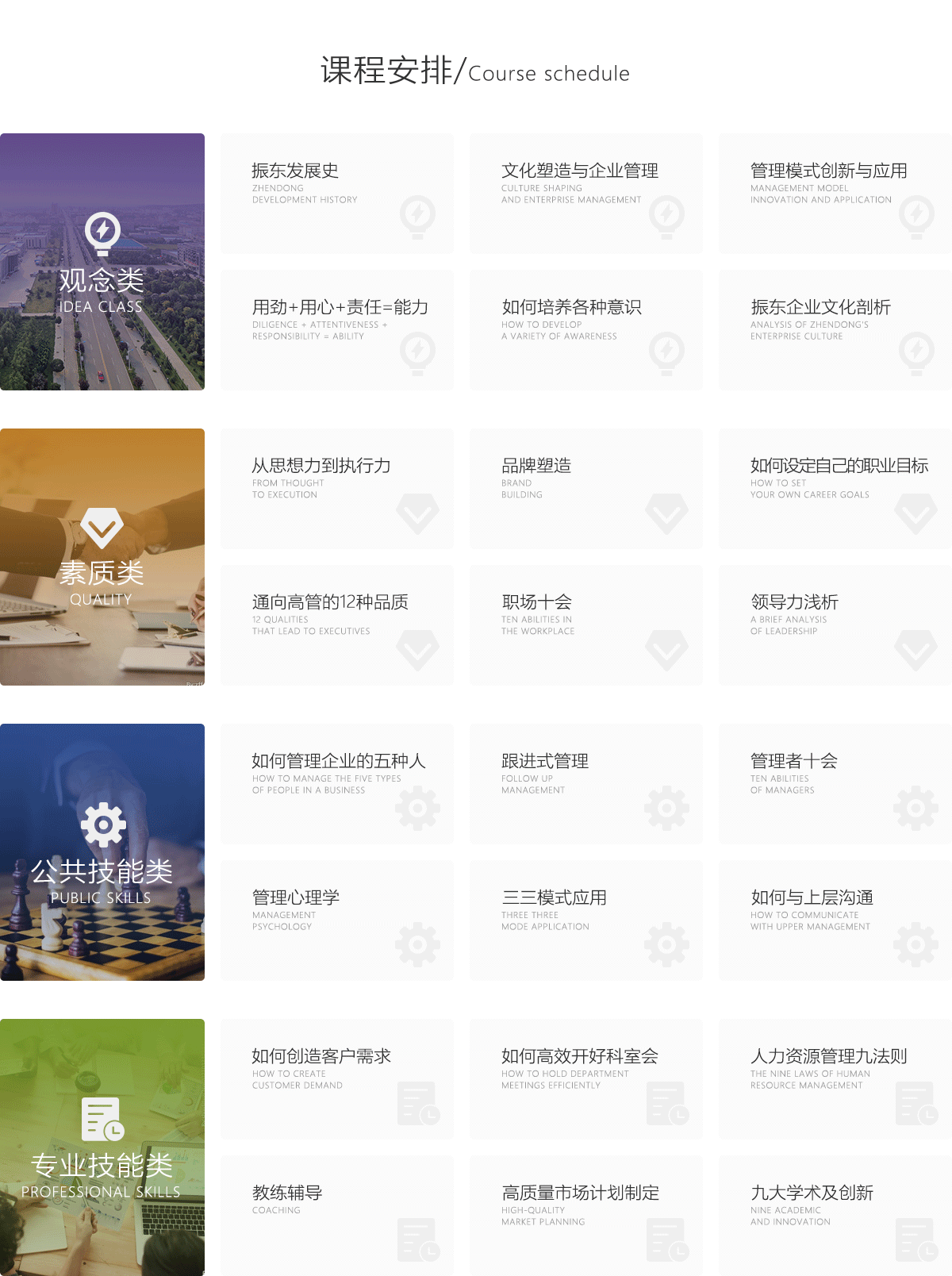 振东商学院课程安排