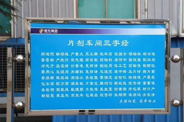 振东制药片剂车间三字经