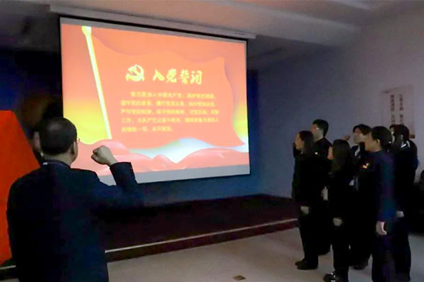 振东,入党誓词